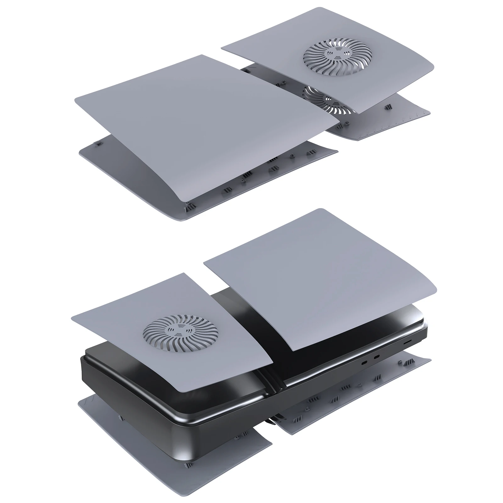 For PS5 Pro Digital Console With Cooling Vent For 30th Anniversary Style Cover ABS Hard Case Anti-Scratch Faceplate Matte Shell