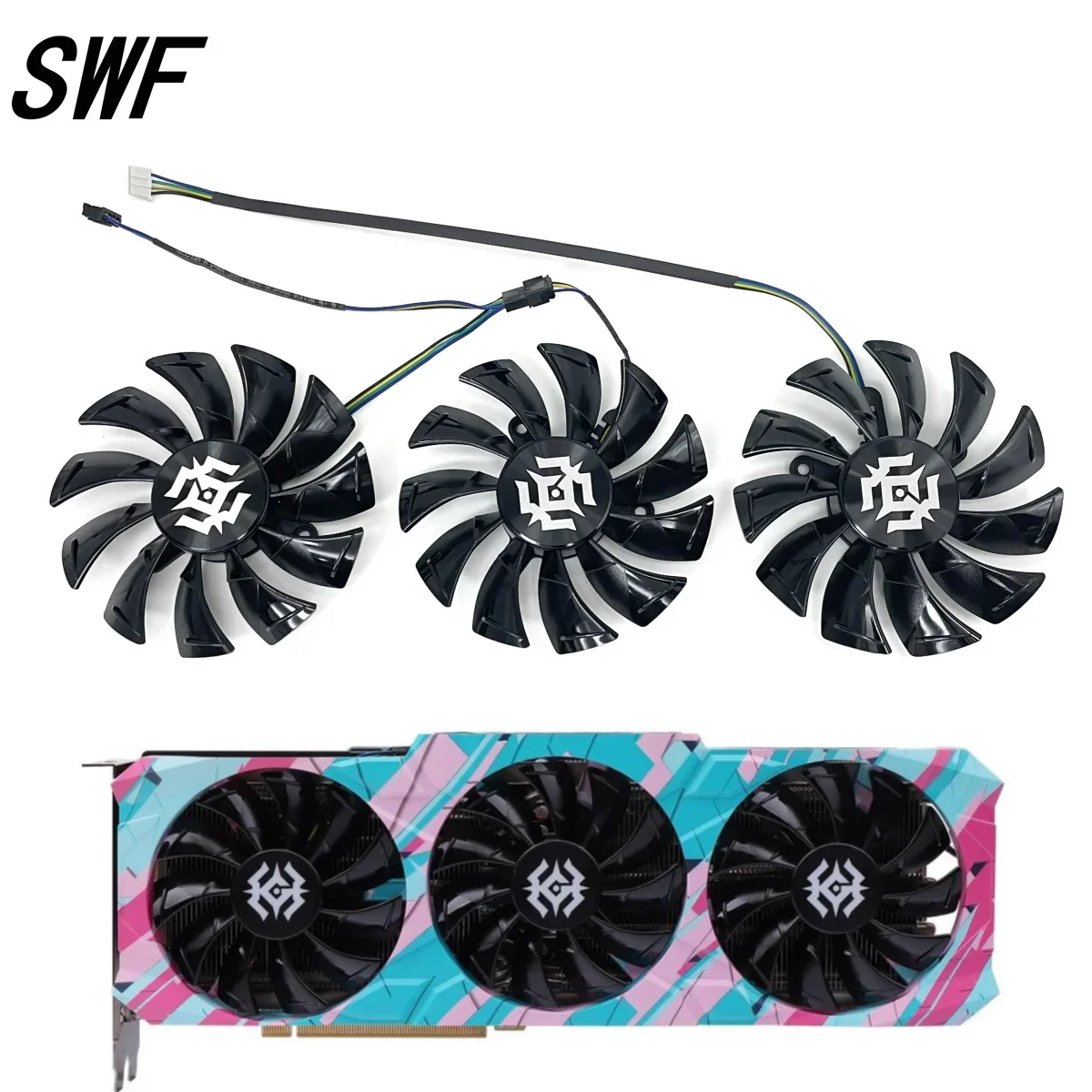 

GA92S2U Cooling Fan For ZOTAC GeForce RTX 3090 3080 3070 3060 Ti X-GAMING Graphics Card Cooler Fan