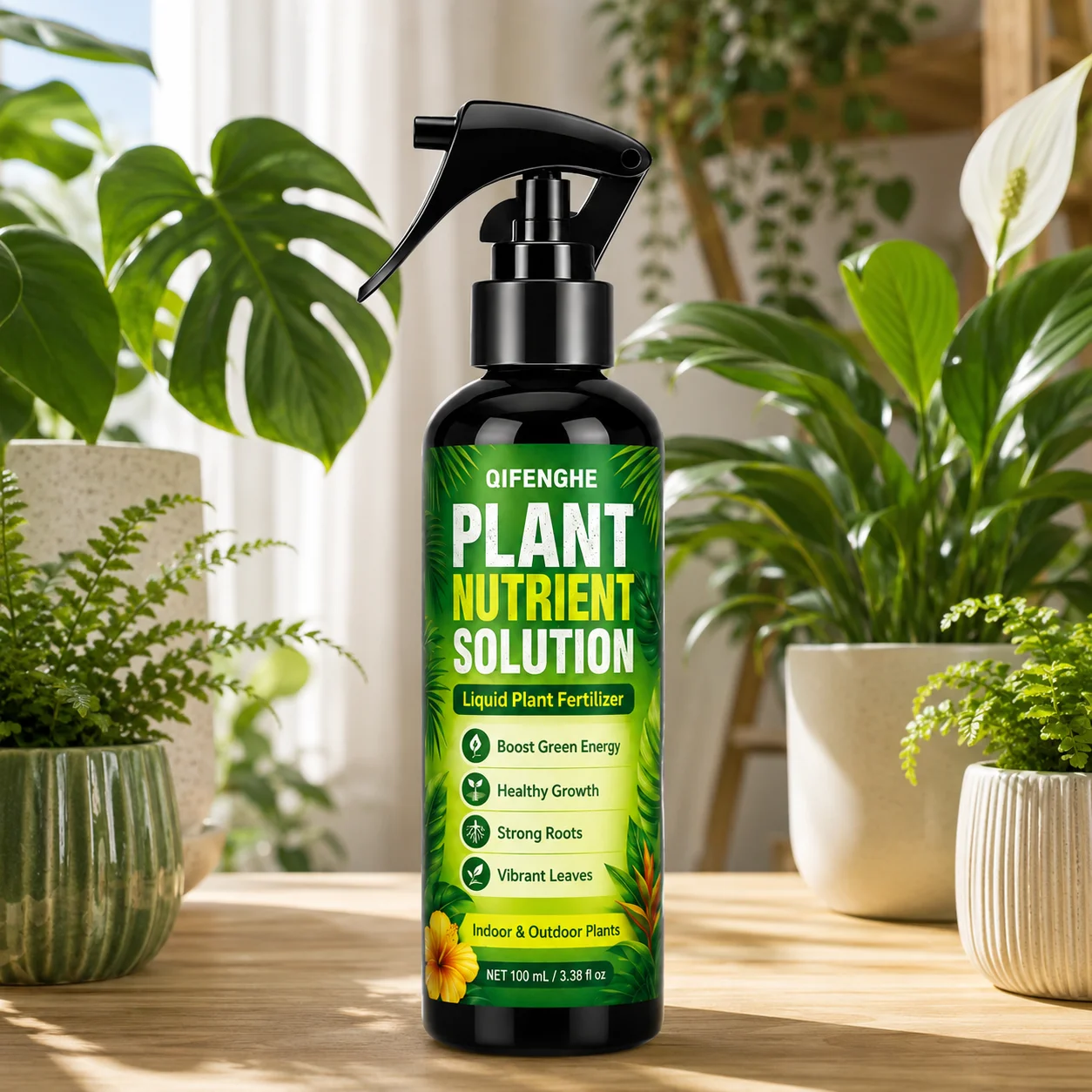 Liquid Fertilizer All In - น้ำยาบำรุงพืชอเนกประสงค์ สำหรับรากแข็งแรงและใบเขียวสดใส ใช้ได้ทั้งในร่มและกลางแจ้ง ฟื้นฟูพืชที่อ่อนแอและสีเหลือง