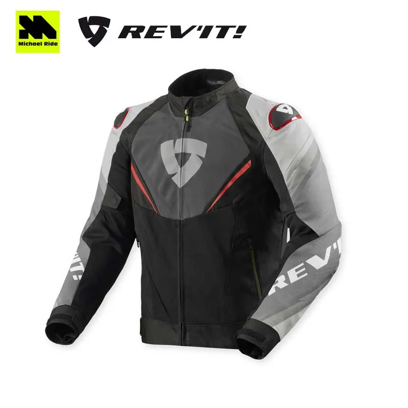 REVIT Airwave 3 Mesh Motorradjacke für Herren, Sommer, atmungsaktiv, abriebfest, CE Level 1 Protektoren, Touring, für alle Jahreszeiten
