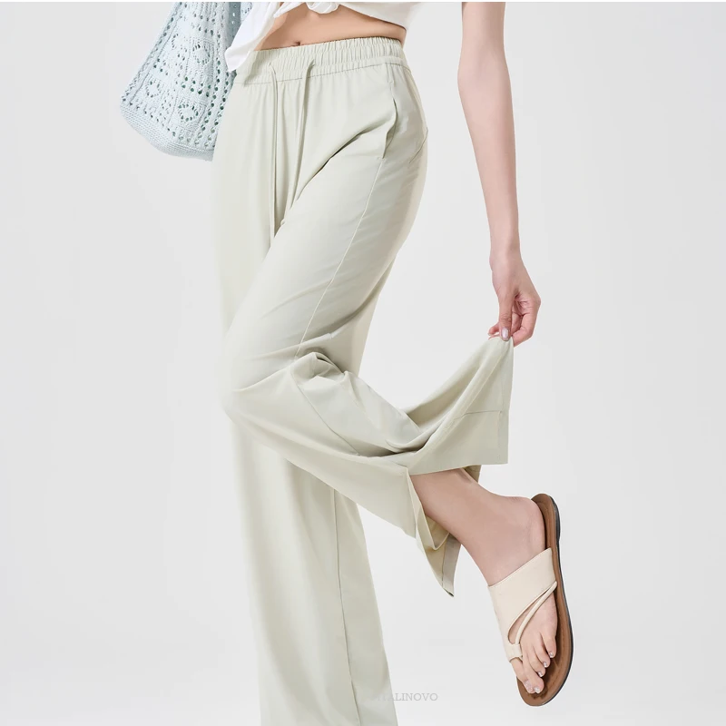 UPF 50+ Wide Leg Pants for Women with Side Slit, Lightweight Quick-Dry for Travel, Hiking and Everyday Wear — detail 6