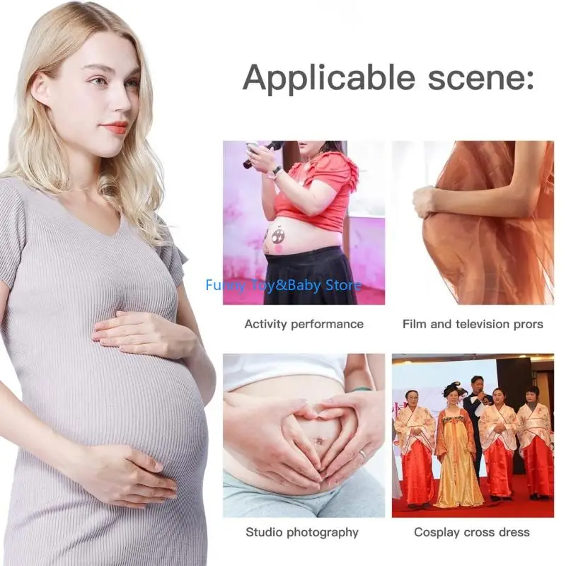 stretchable-silicone-artificial-abdomen-with-strong-adhesive-tape-suitable-for-prenatal-training-and-retail-displays-c90b