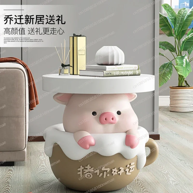 

Cartoon piggy living room floor decoration home
