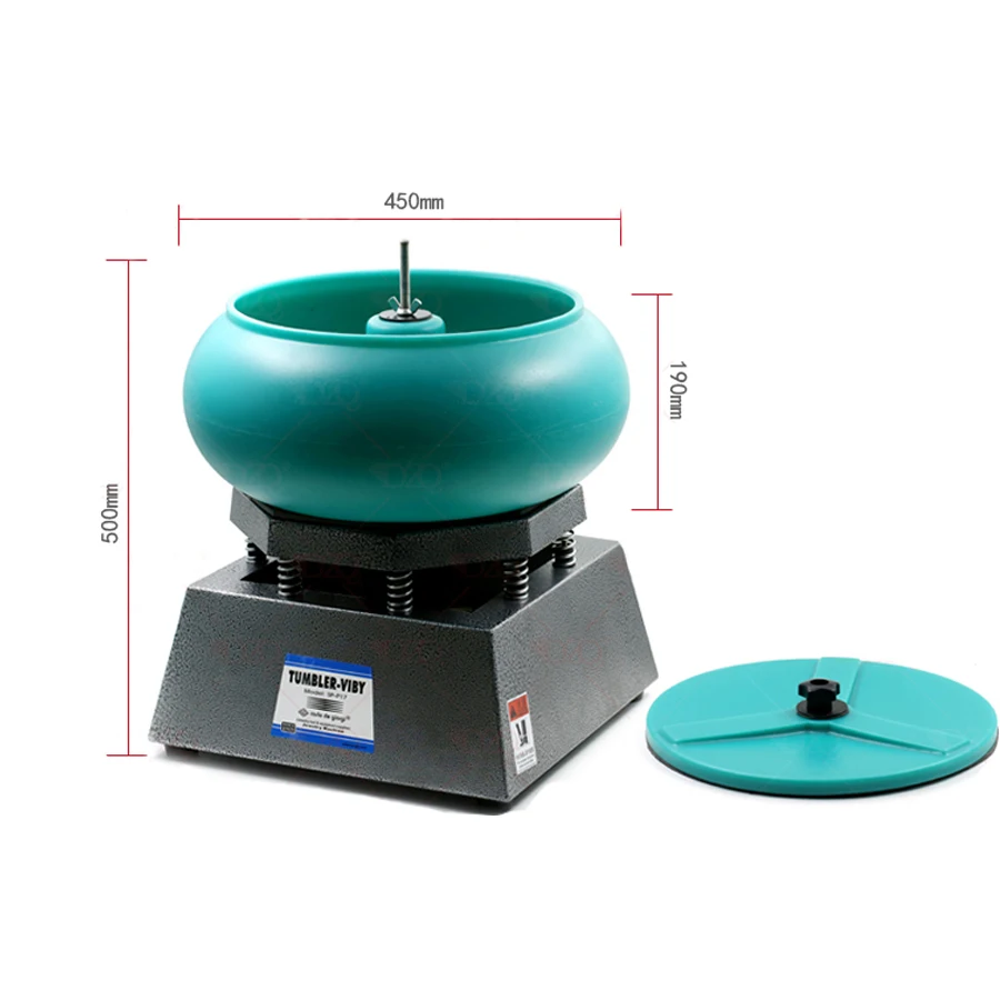 17-Inch Round Vibrating Roller Gem Metal Polisher Jewelry Grinding - Jewelry Tools and Equipment view 2