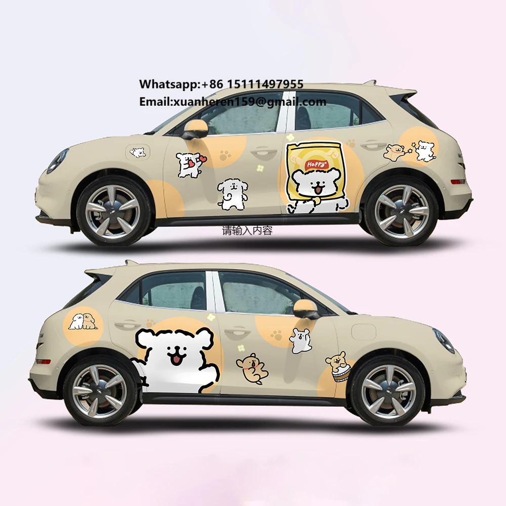

Custom Self-Adhesive Waterproof TPU Eco-friendly UV/IR Protection Logo Color-Changing Camouflage Cartoon Car Wrapping Body