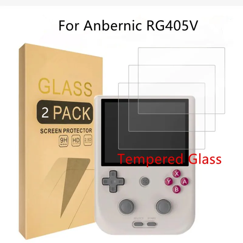 New Anbernic RG405V Tempered Glass Screen Protector Accessories 9H RG405V Retro Console Screen Protector Film Game Accessories