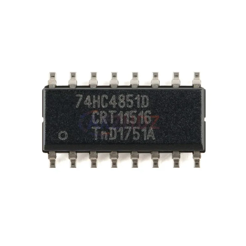 10PCS 74HC4851D SN74HC4851DR 74HC4851PW-Q100 TSSOP-16 SOP-16 8-channel Analog Multiplexer Demultiplexer With IC SMD Chip