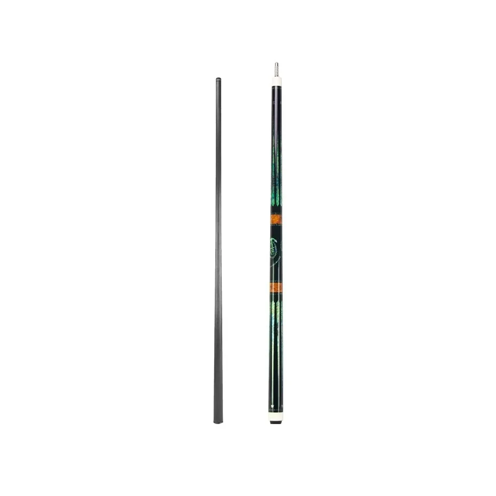 DAVID LOMAN Carbon Fiber Pool Cue148cm,3/8 * 8-Pin Joint and 11.5mm Pen Tip，Black Bakelite Ferrule