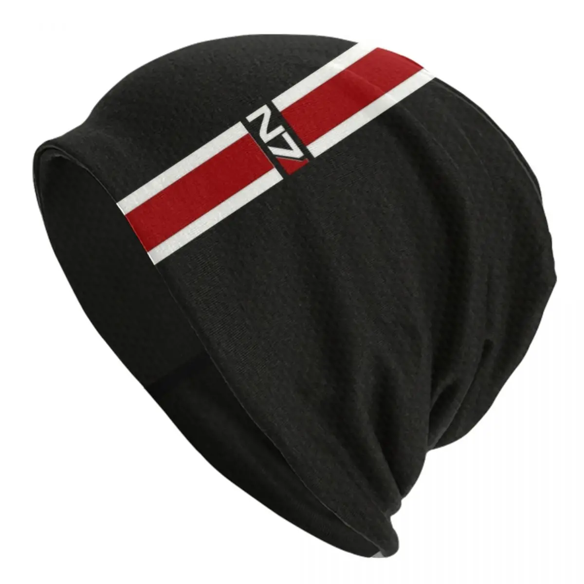 Custom Classic Video Game N7 Mass Effect Beanie Cap Unisex Bonnet Homme Knitting Hats Hip Hop Outdoor Skullies Beanies Hats