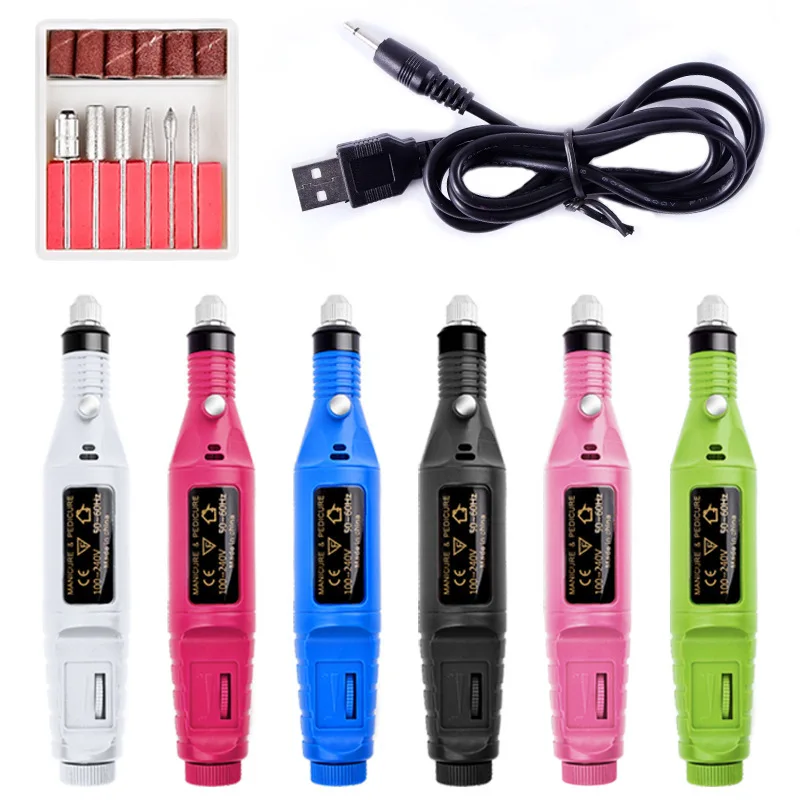 

1 Set Professional Electric Nail Drill Machine Manicure Machine Pedicure Drill Set Ceramic Nail File Nail Drill Equipment Tools