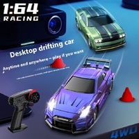 1:64 Mini Rc Remote Control Car Full-Scale Four-Wheel Drive Drift Racing Car Desktop Car Toy Children'S Big Boy Gift