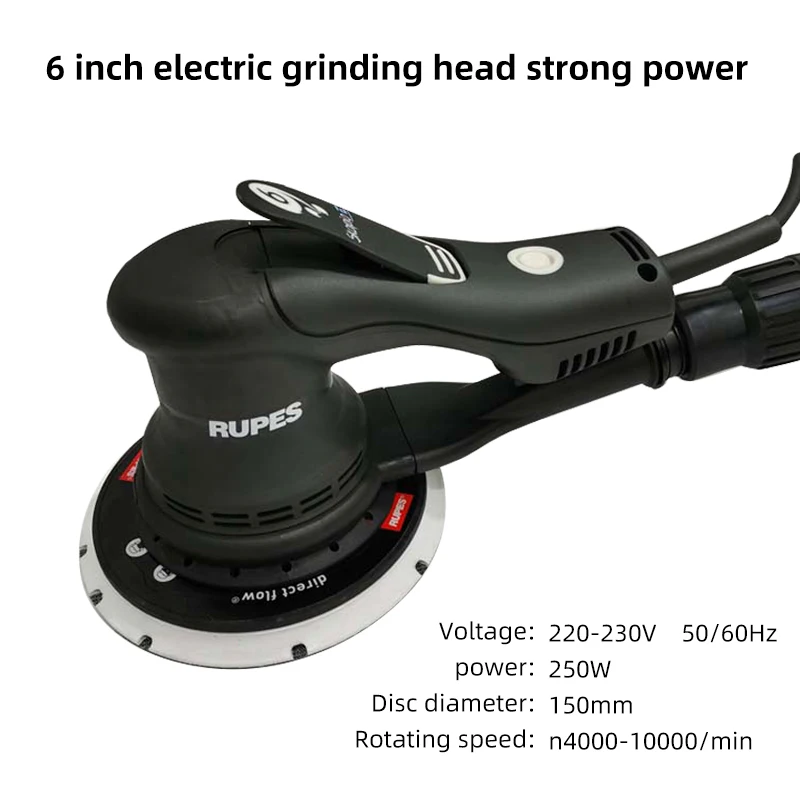 YYHCOriginal Italian Rupes 6-inch  Sander 150MM Multi-function Variable Speed Wired Electric Woodworking Angle Polishing Machine