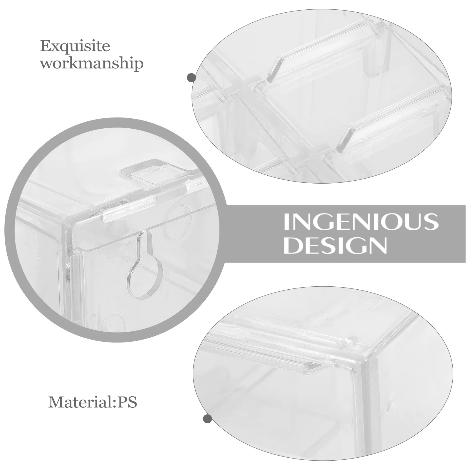 

Multi-Grid Desktop Organizer Drawer Storage Box Removable Cosmetics Holder Versatile Storage Case Jewelry Makeup Stationery