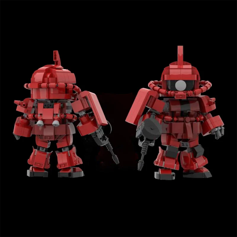 New 552Pcs Famous Cartoon Series Moc Ms-06S Character Model Building Blocks Diy Creative Ideas Toy Birthday Christmas Gifts