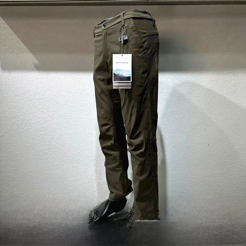 High-End Outdoor 3D Tailored Summer Men's Lightweight Hiking Casual Long Pants Trendy Straight Leg Trousers for Climbing