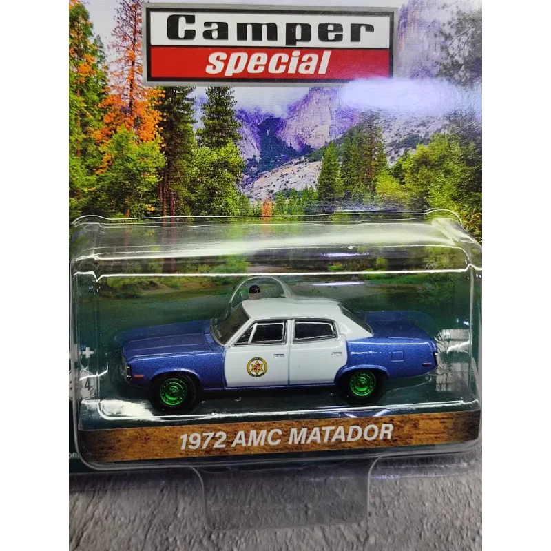 

Diecast GreenLight 1:64 Scale 1972 AMC MATADOR Police Car Alloy Car Model Collectible Toy Gift Souvenir Display Ornament