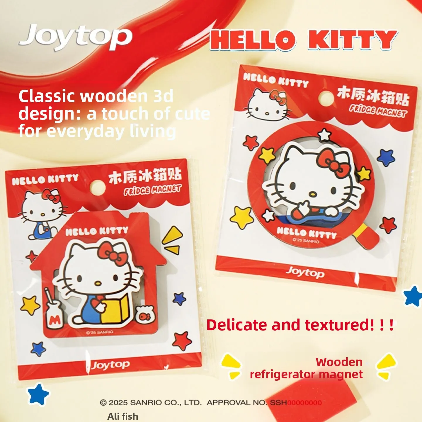 Hello Kitty Sanrio Cute 3D Decorative Fridge Magnets Gift