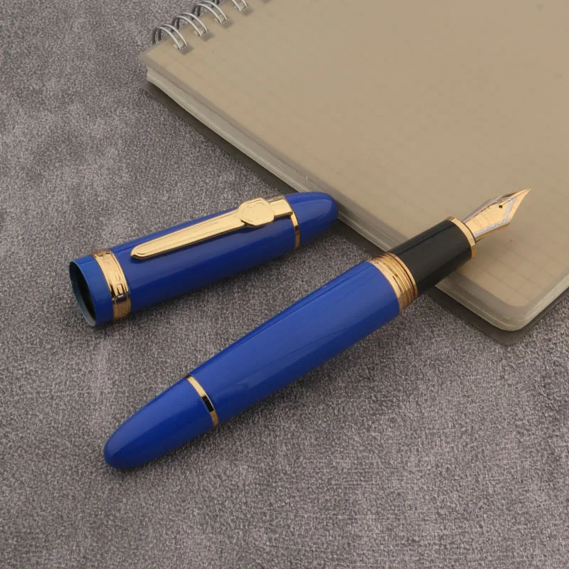 JINHAO 159ปากกาปากกาโลหะ Spin Golden EF F M Nib ธุรกิจสำนักงานอุปกรณ์โรงเรียนหมึกปากกา