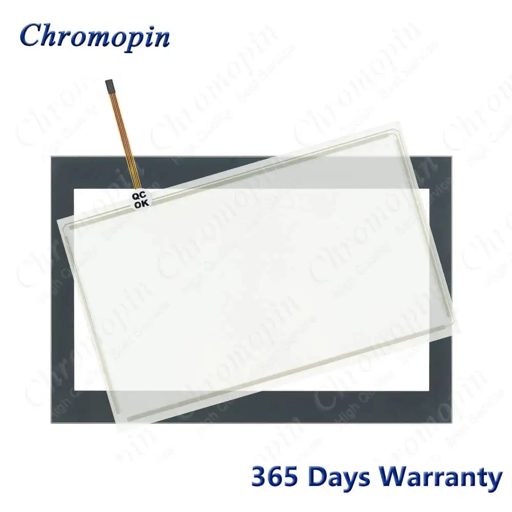 DOP 110WS Touch Screen Panel Glass Digitizer for DOP-110WS AMT10806 91-10806-00A with Front Overlay Protective Film
