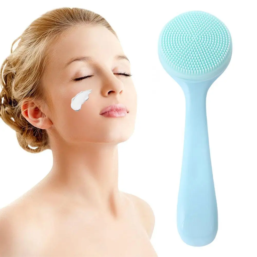 Cepillo de limpieza Facial para el cuidado de la piel, masajeador para limpieza profunda de poros, eliminación de espinillas, exfoliante, herramienta de limpieza EXFOLIANTE SUAVE, A8S5