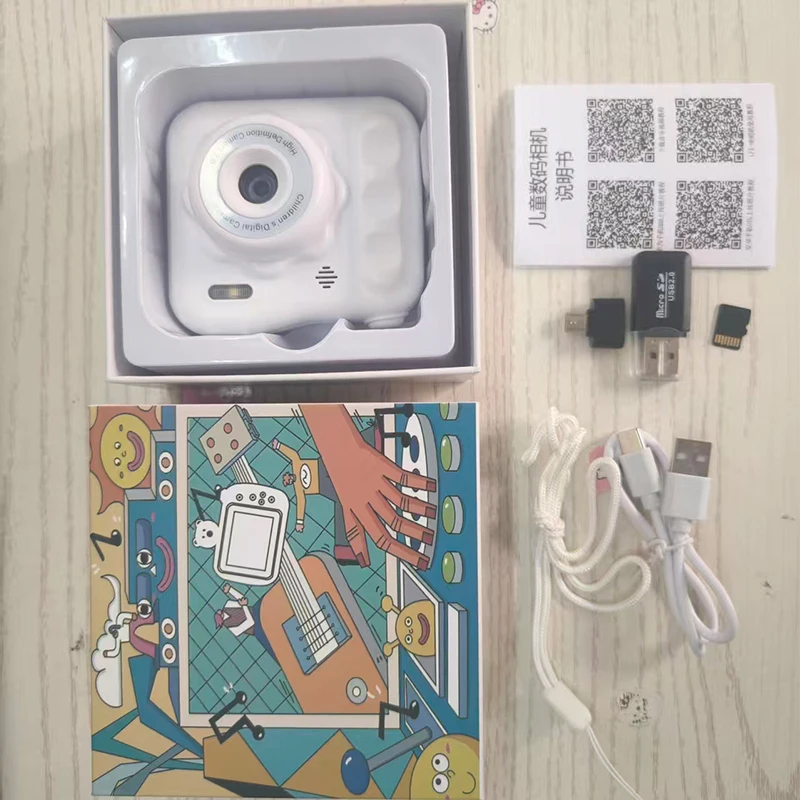 كاميرا أطفال 32G فورية 1080P HD عدسة مزدوجة كاميرا رقمية لصور السيلفي للفتيات والأولاد هدايا عيد الميلاد ألعاب أعياد الميلاد للأطفال