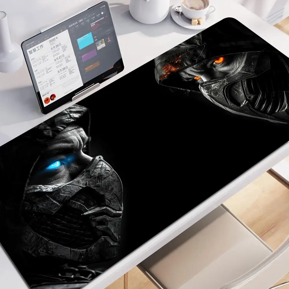 Mortal Kombat Mouse Pad Mousepad Big Deskmat Thick Rubber Base Anti Slip Mats For Esports Corner Comfortable Desktop Mouse Mat