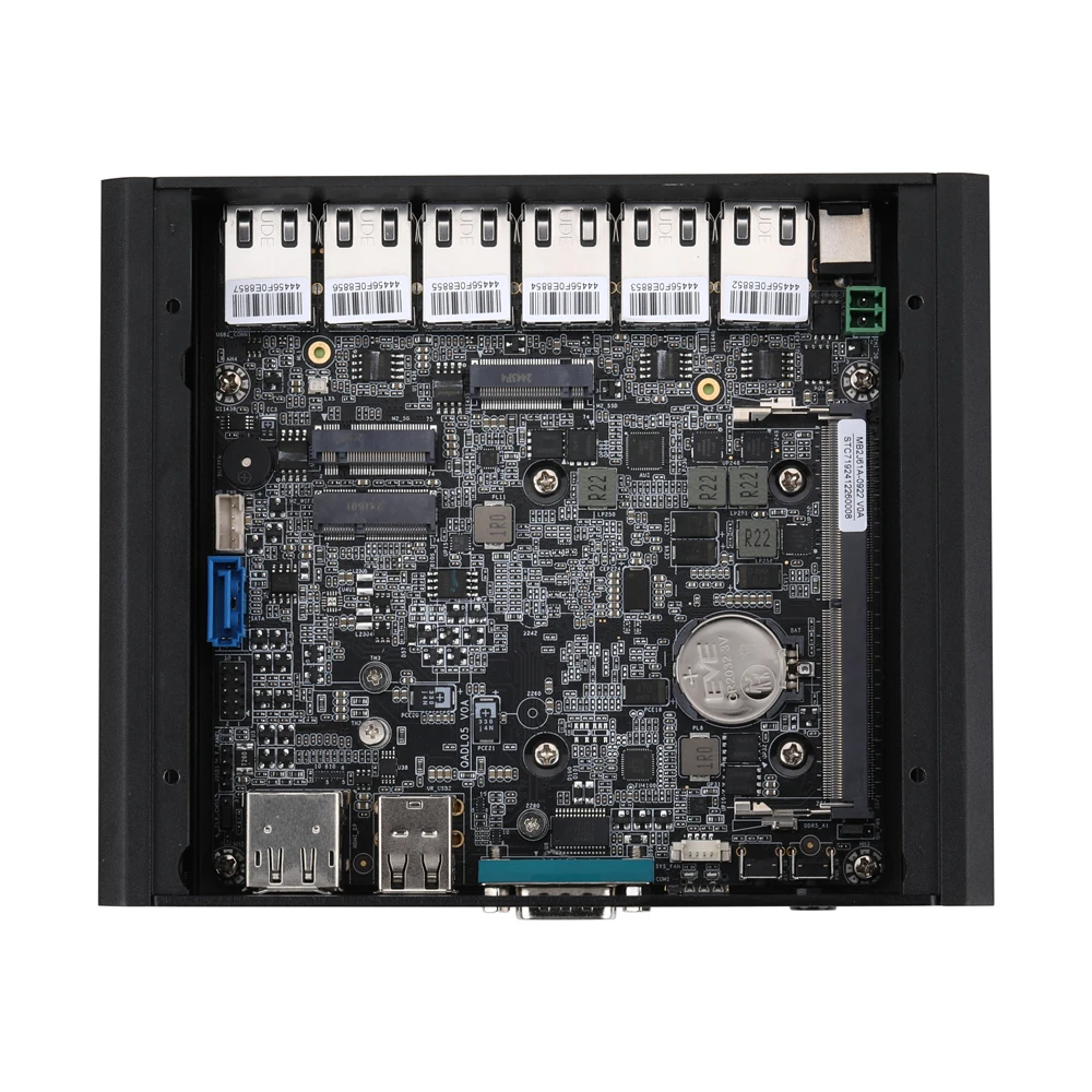 معالج Qotom Q10900G6 Series 6 LAN Mini PC N100/ N150 إلى جهاز توجيه المكتب المنزلي DIY جدار الحماية DDR5 RAM NVME SSD