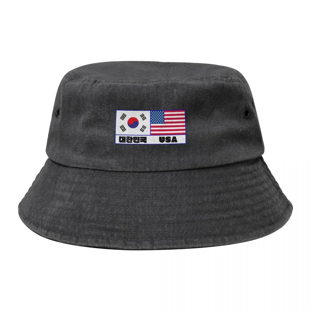 

South Korea flag & USA flag Bucket Hat New In The Hat party Hat birthday Caps For Men Women's