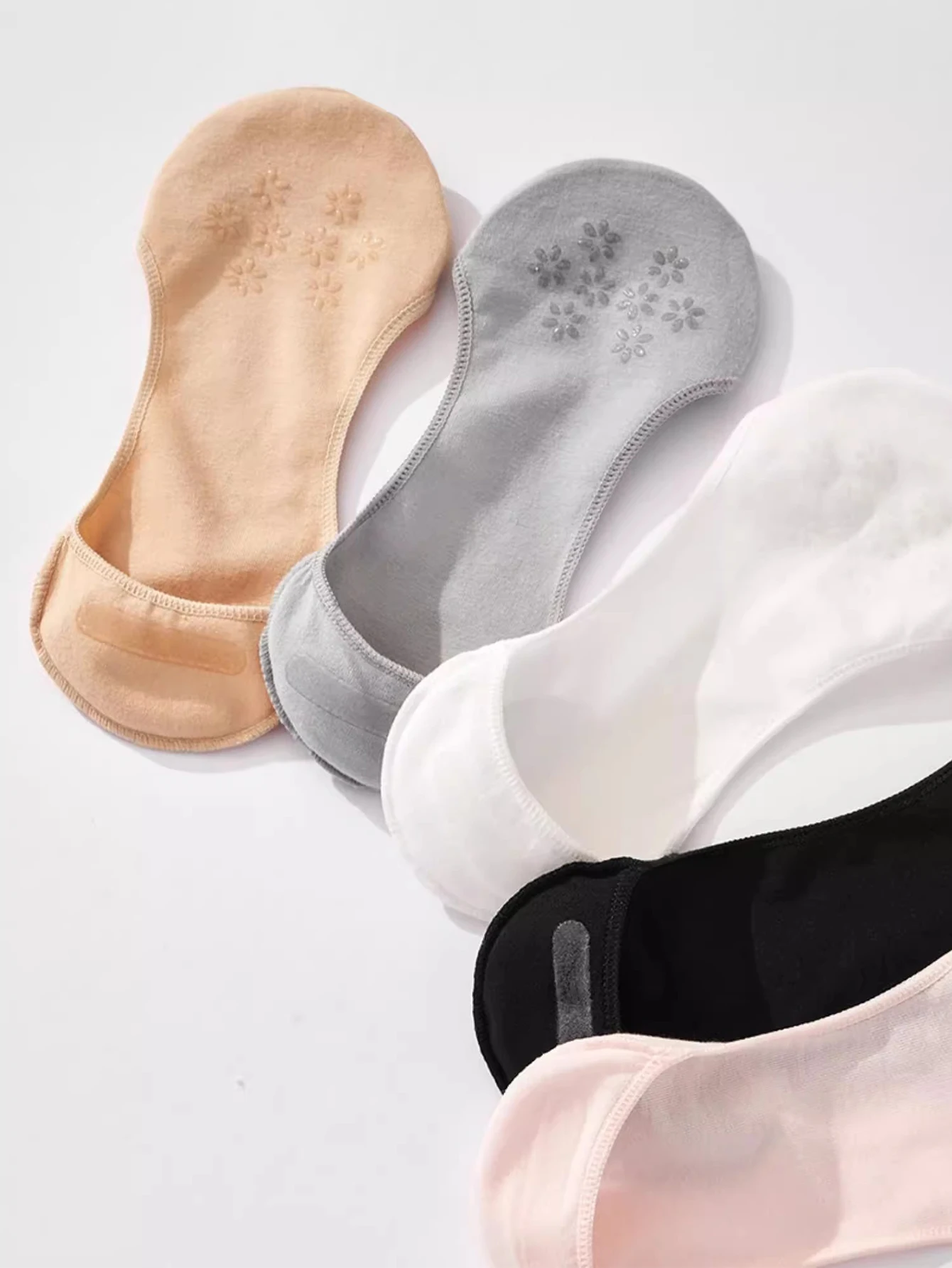 Socks Women's Invisible Summer Thin Breathable Soft Boat Socks Sole Low Cut No Show Socks