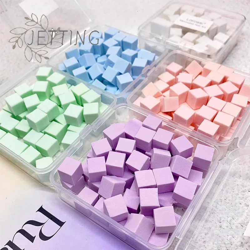 حار 50 قطعة مربع صغير مسمار الإسفنج مسحوق نفخة مسمار الفن هلام البولندية أداة ماكياج التجميل مبرد أظافر كتلة ل مانيكير اكسسوارات