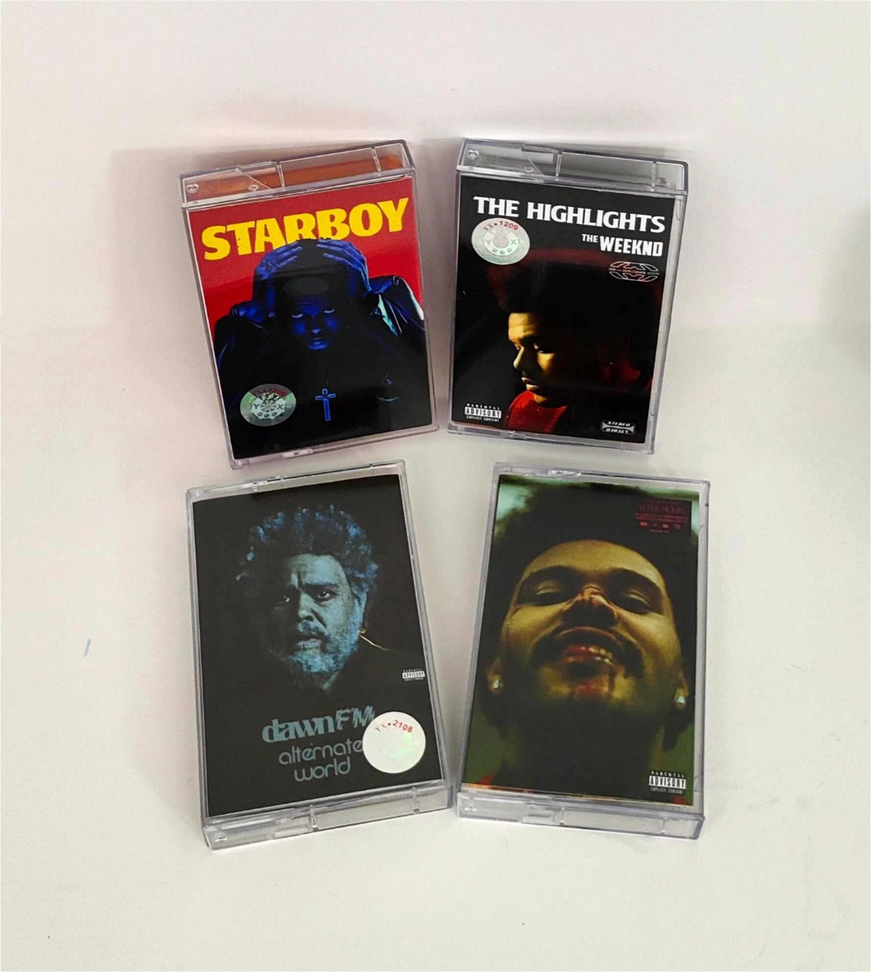 R&B The Weeknd Music Magnetic Tape The Highlights Album Dawn FM 4pcs Cassettes Cosplay Walkman Car Recorder Soundtracks Box Gift