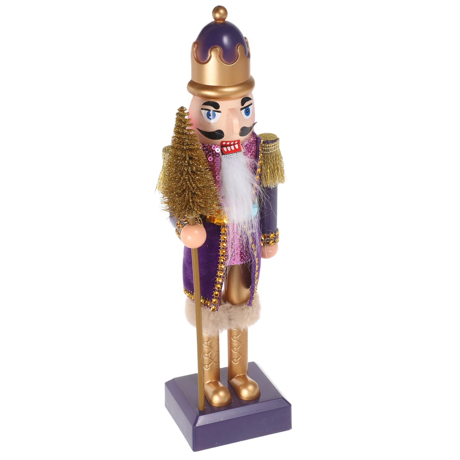 

Christmas Nutcracker Soldier Plastic 11 Inch Nutcracker Puppet Festive Xmas Table Ornament Holiday Centerpiece