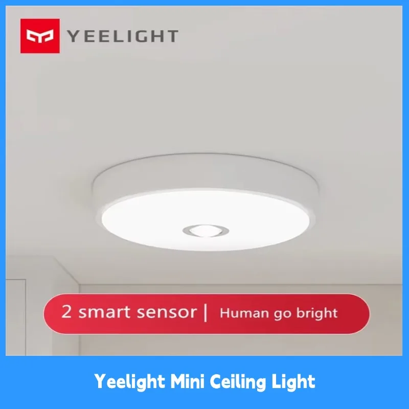 Yeelight LED Ceiling Light Human Body Auto Sensing Night Light 670lm Light Sensor 5700K Mosquito Proof