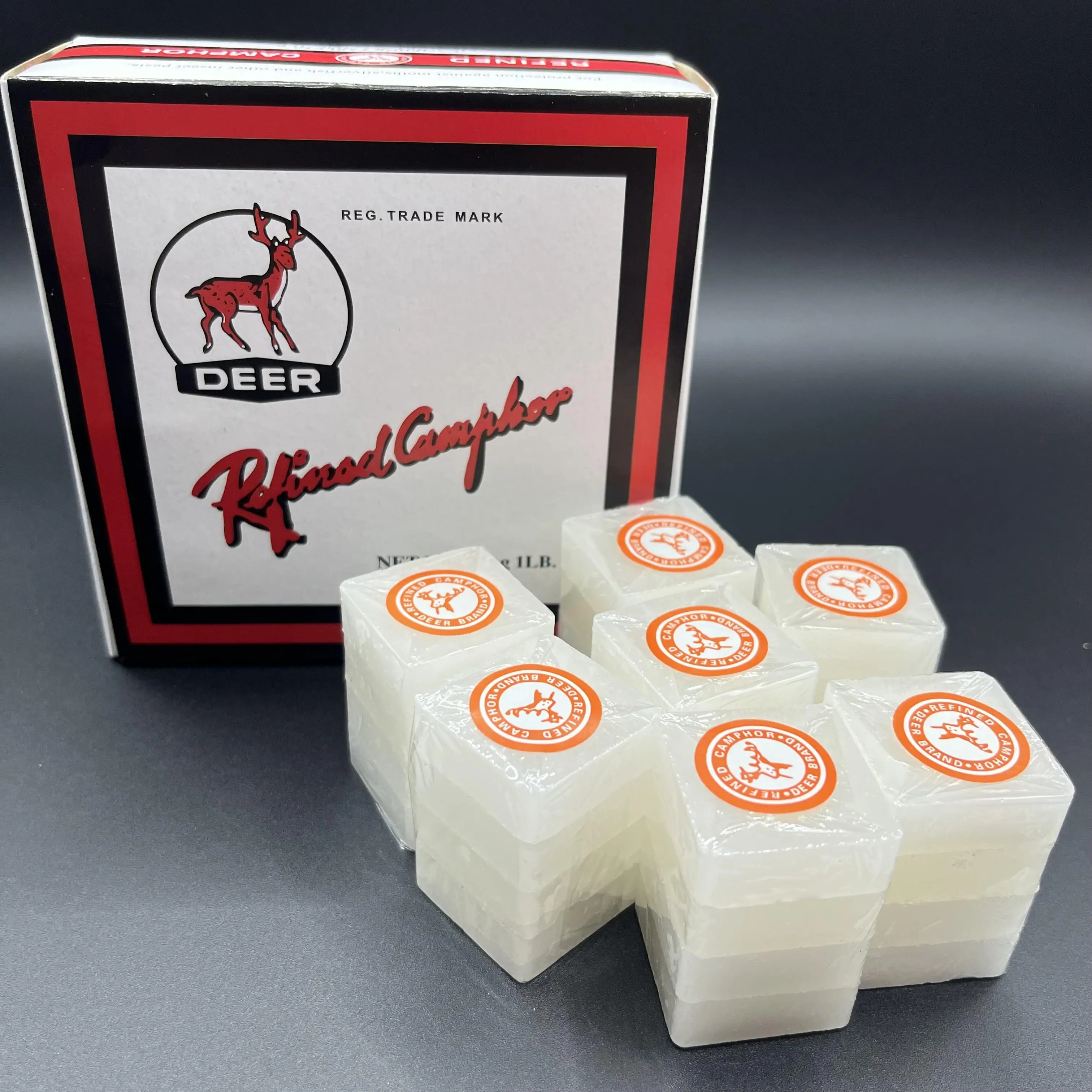 

454g(1/8oz per pieces) Natural Camphor Blocks Without Residue Odor Musty Proof Multi-use Refined Camphor Air Freshener