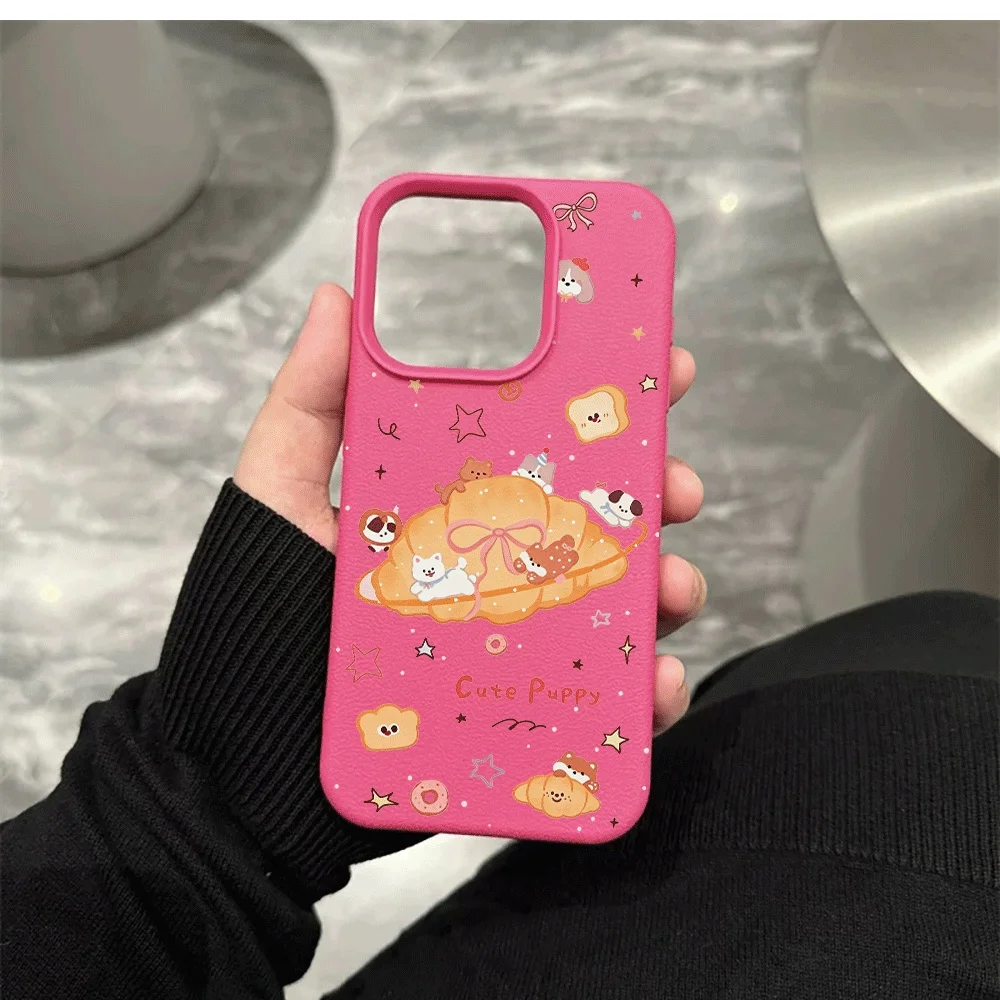 Cartoon-Brot-Tier-Handyhülle für iPhone 17 16 15 14 13 12 11 Pro Max 16 15 14 Plus 17 16 15 Pro 17Air Silikon-Matt-Abdeckung – Detail 11