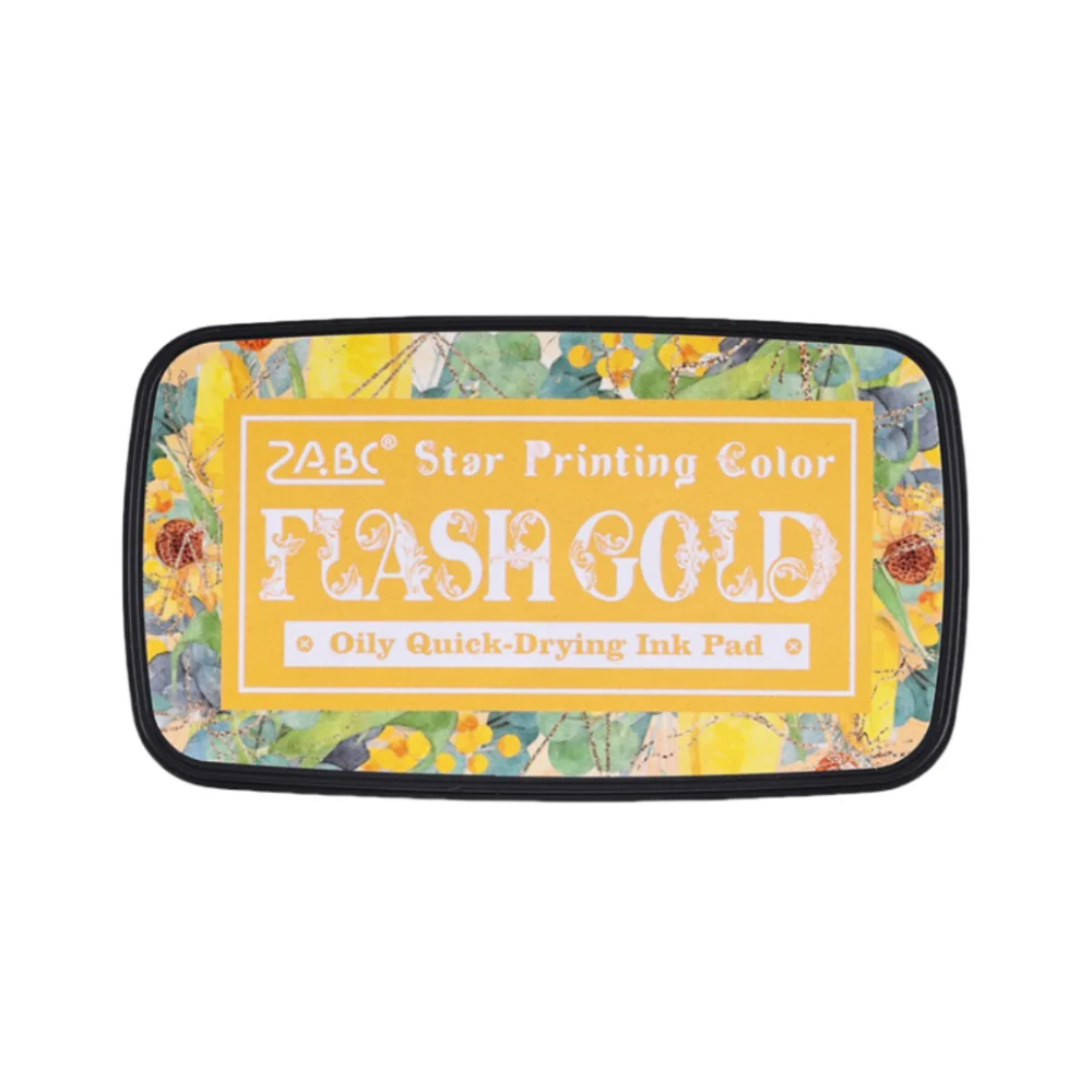 Portable Colorful Ink Pad Rectangular School Accessories Self Ink Stamp Easy to Use Inkpad for Planner Stamps Scrapbook