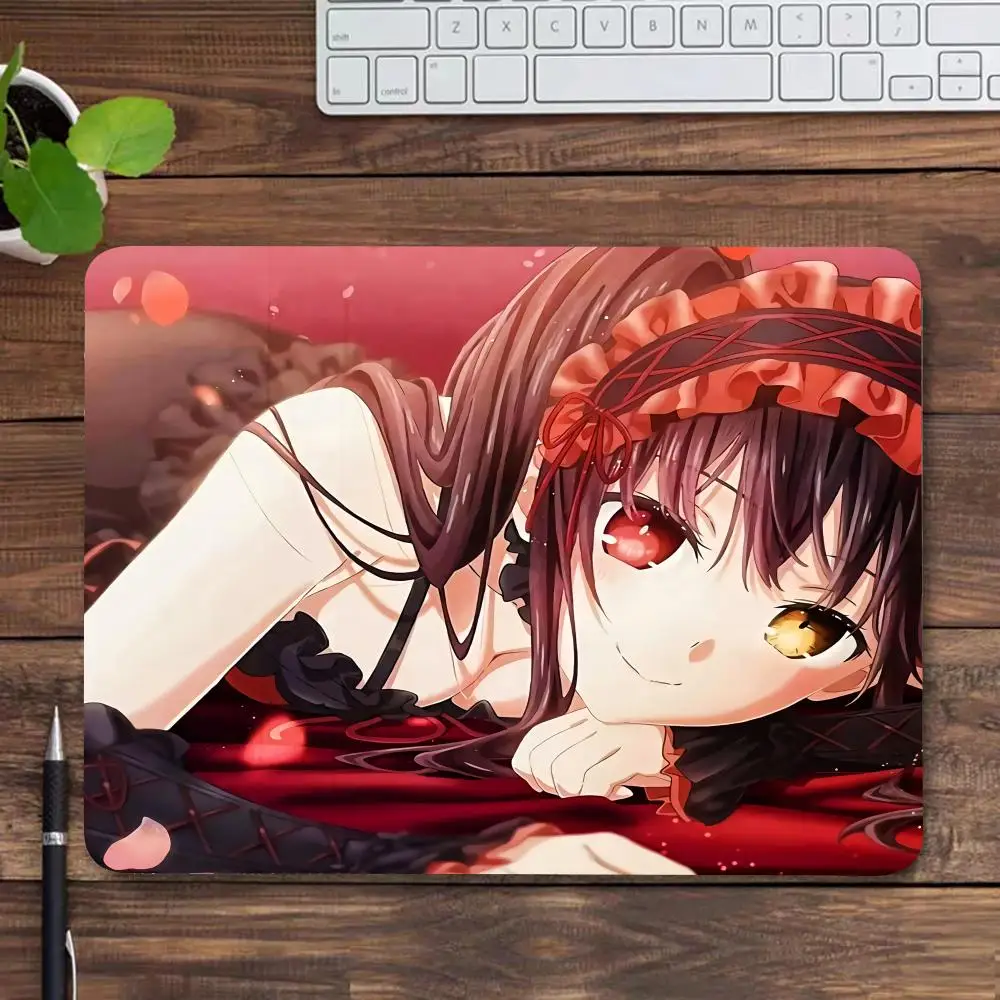 Anime D-Date A Live Tokisaki Kurumi Mouse Pad Ultrafine Surface Gaming Accessories Keyboard Pads Gamer Mouse Mat Rubber Desk Mat