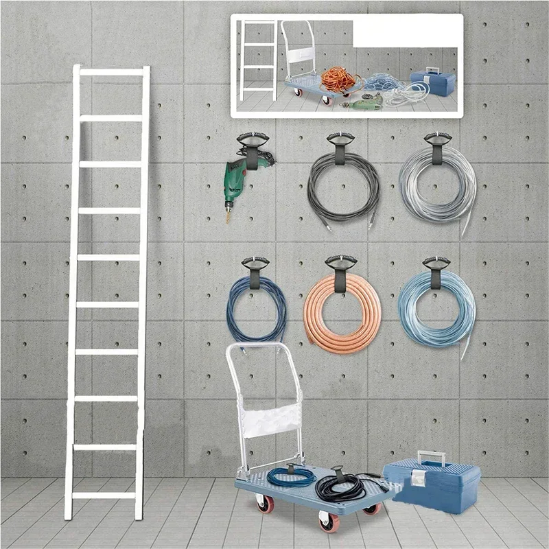 Imagem -06 - Armazenamento Strap Heavy-duty Gancho e Loop Cord Correia de Transporte Cabide e Organizador com Alça para Mangueiras de Piscina Jardim Mangueiras Cabos