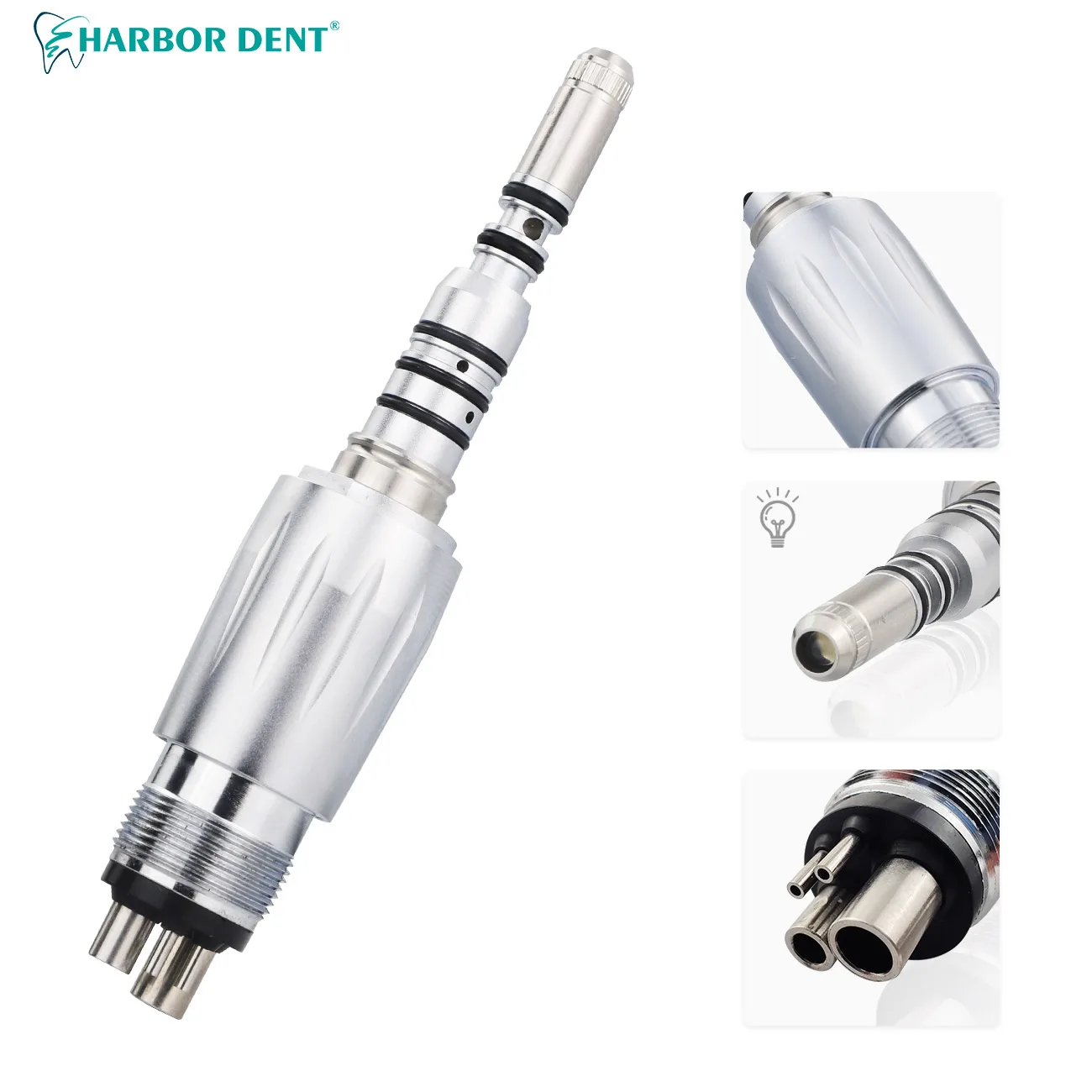 Dental Quick Coupler Swivel Coupling 2/4/6Holes Optical Quick Connector for Dentistry Handpiece Air Turbine LED Coupling Type