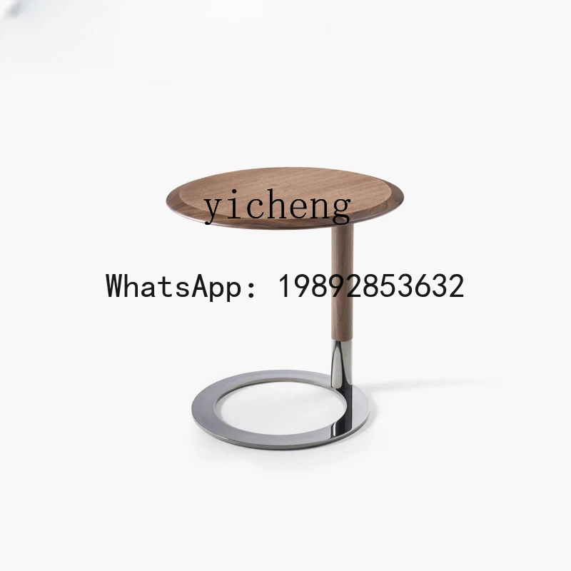 

X3 Modern Living Room Coffee Table Stainless Steel round Side Table Combination Minimalist