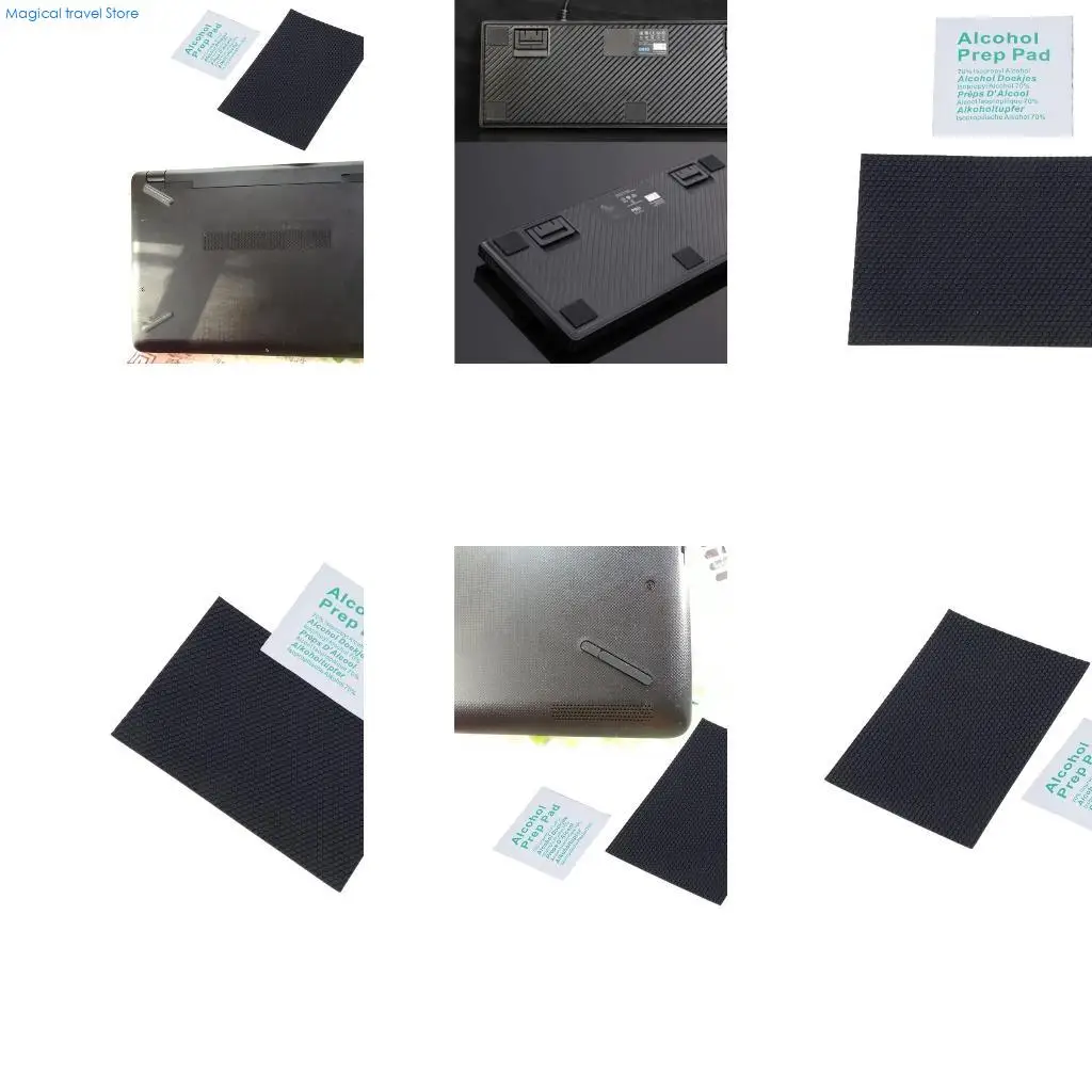 N2UB DIY Keyboard Non Slip Keyboard Feet Foot Pads Adhesive Rubber Pads Black