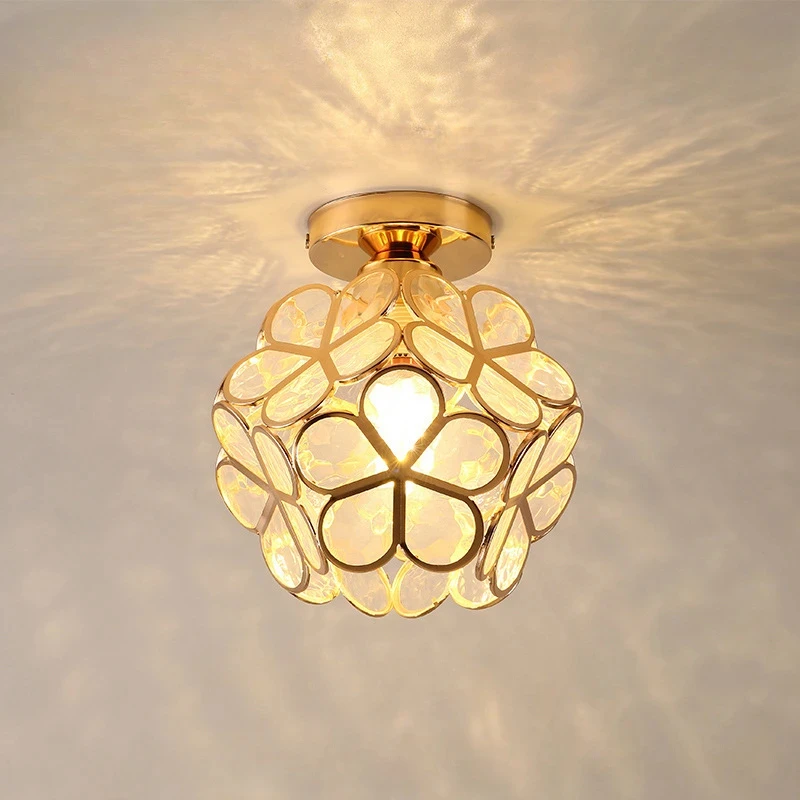 

Ceiling Lights Lamp Acrylic Petal Flats Aisle Corridor Balcony Chandelier Indoor Lighting Lustre Nordic Modern Lamps Lanterns