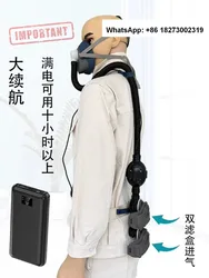 Welder's mask, electric air supply belt, pipe dust prevention decoration, coal mine 3701 filter cotton attendant