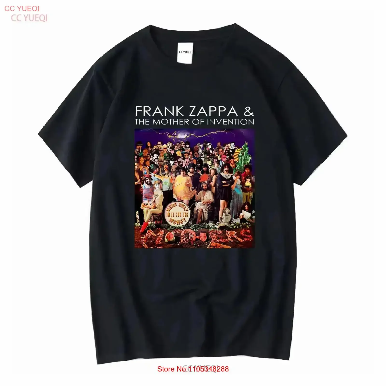 Frank Zappa And The Mothers of Invention We're Only in It for Money T-Shirt im Vintage-Stil, gewaschen, modisch, atmungsaktiv, lässig, Vintage