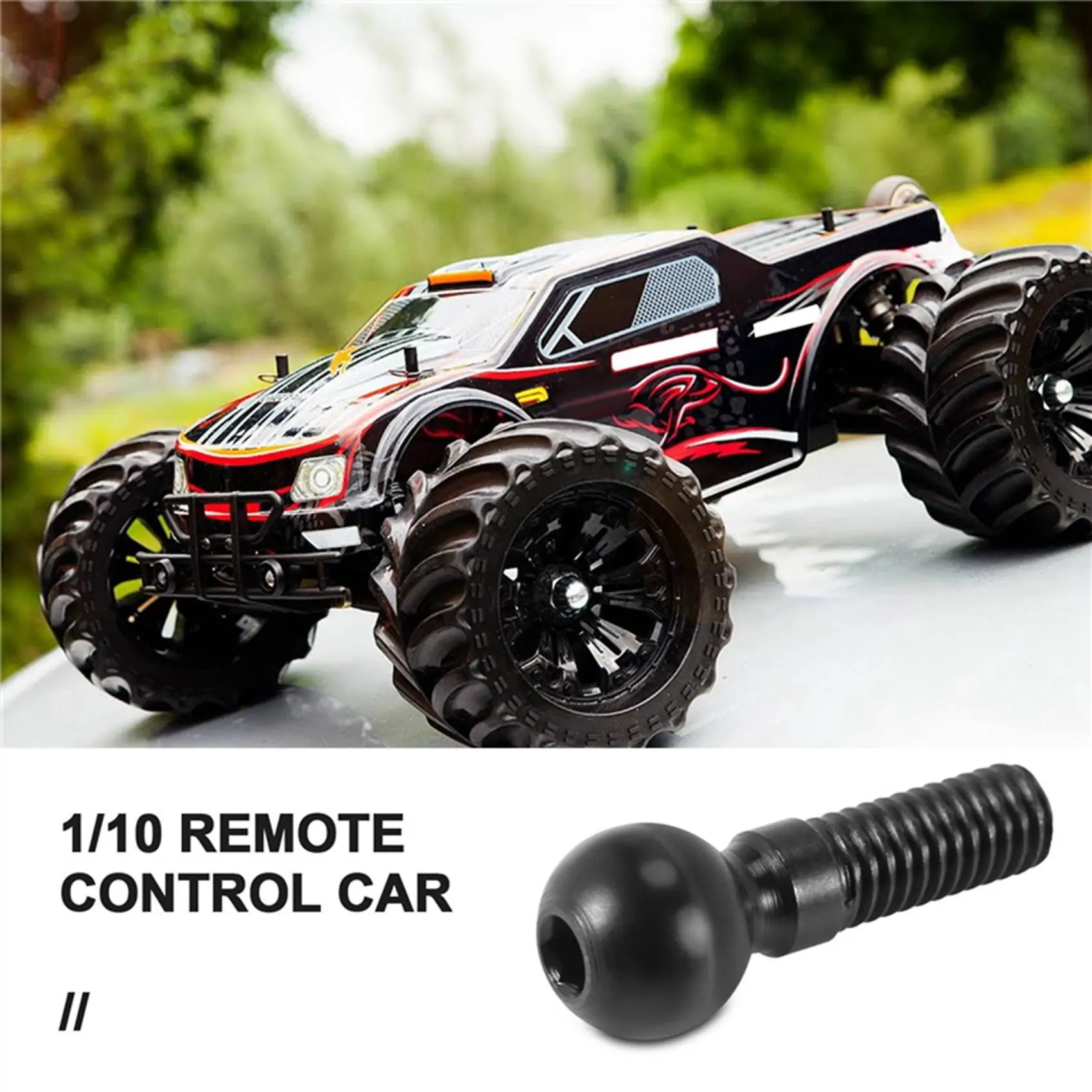 4 peças parafuso de cabeça esférica 8x22mm ea1068 para jlb racing cheetah 1/10 acessórios de peças de carro rc sem escova