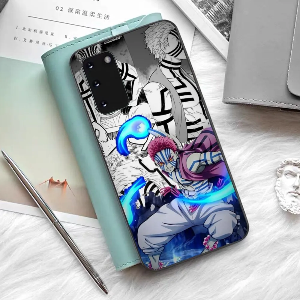 Akaza Demon Slayer Phone Case For Samsung S 9 10 20 21 22 23 30 23 24 plus lite Ultra FE S10lite Fundas