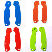 1 Pair Custom G10 Material Folding Knife Handle Patches Grip Scales for Spyderco C81 Paramilitary 2 Spider PARA2 DIY Accessories