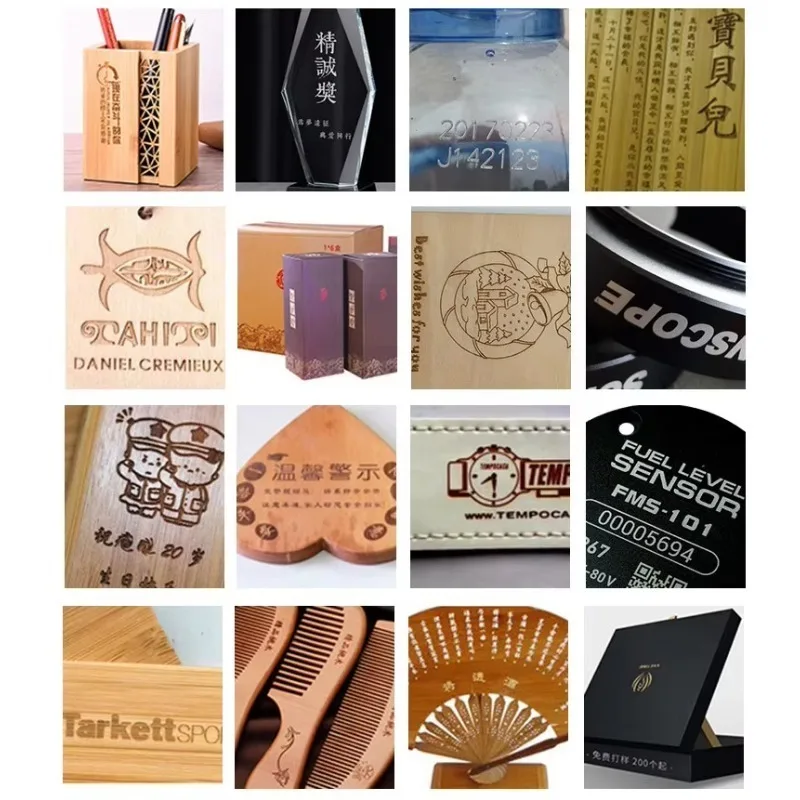 Портативная машина для лазерной маркировки Galvo CO2 20 Вт/30 Вт/50 Вт, новый сорт JPT для лазера Mopa для бутылок для домашних животных, кожи, дерева, DXF BMP AI