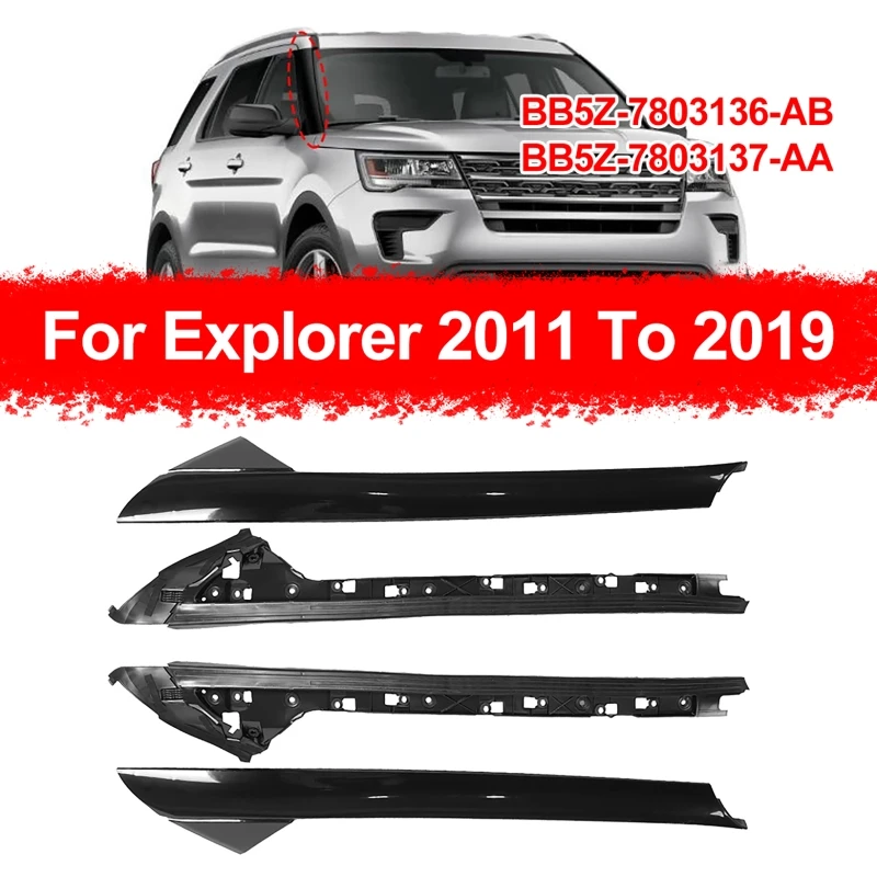 

Car Windshield A Pillar Molding Trim Set Exterior Trim Panels Styling Mouldings For Explorer 2011-2019