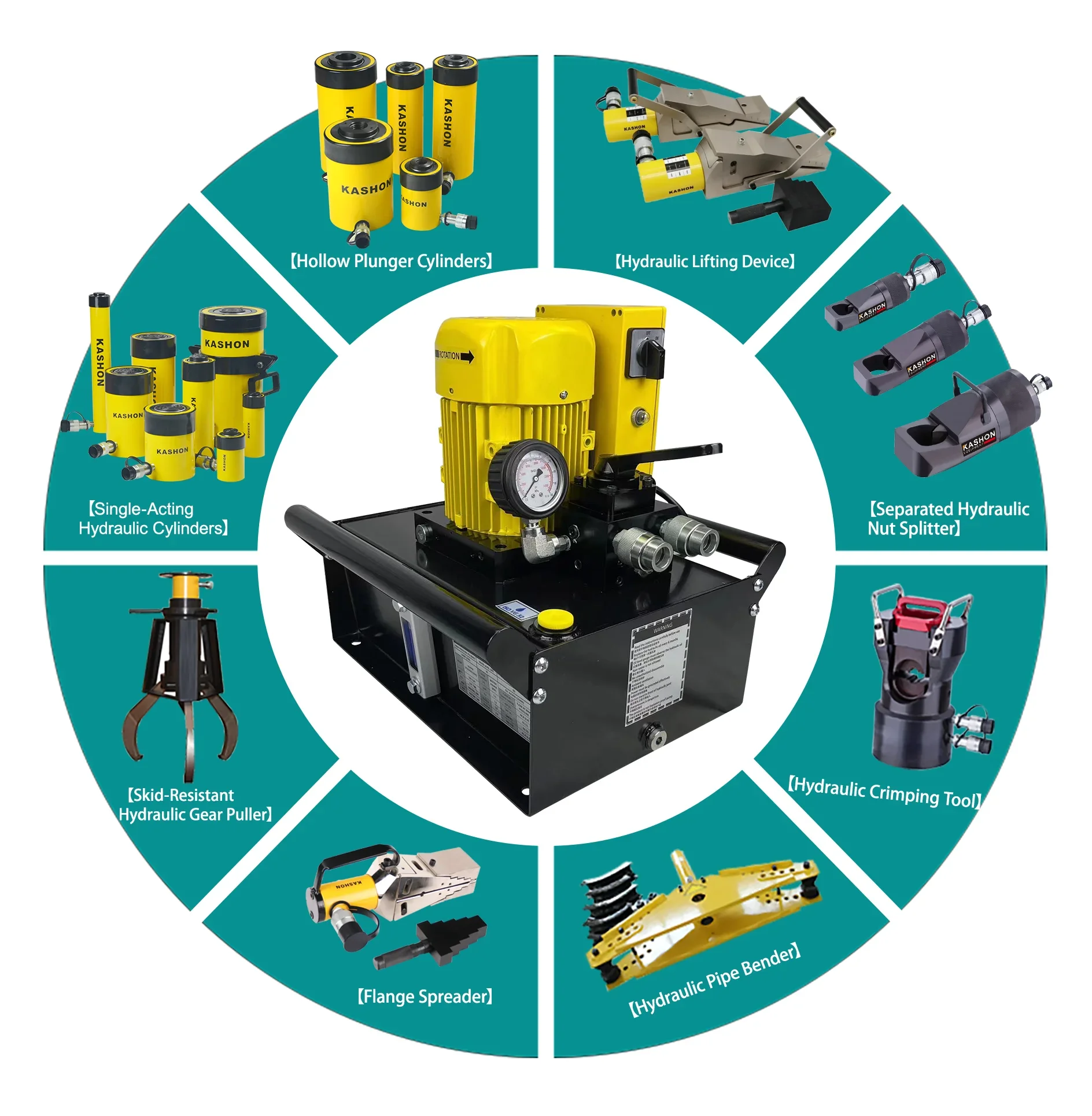 Customizable 70MPa single acting hydraulic electric pump